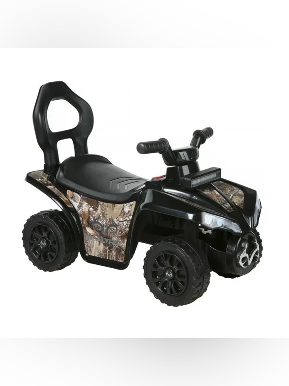 Realtree Kids Ride On ATV Electric Quad Camo Black Battery Powered Toy Car